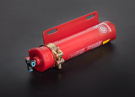Multi-nozzle solid gas conversion fire extinguishing device